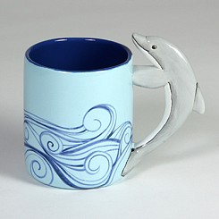 Wavy Dolphin Mug