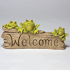 Three Welcoming Frogs