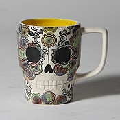 Stylized Screen Skull Mug