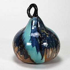 Gourd with Blue Crackle (E)