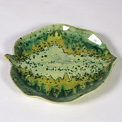 Stoneware Hosta Leaf Plate (S)