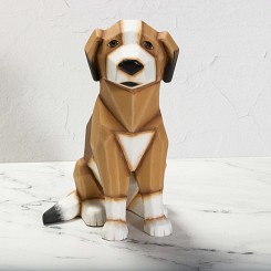 Acrylic Faceted Dog