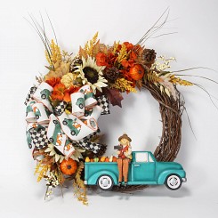 Fall Truck Wreath
