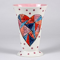 Geometric Heart Vase