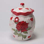 Valentine Biscotti Jar