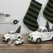 White Holiday Trucks
