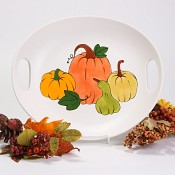 Fall Pumpkin and Gourd Platter
