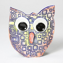 Stamped Clay Owl
