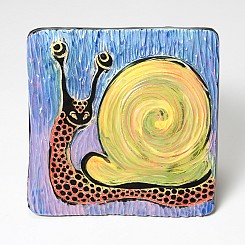 Carved Snail Tile