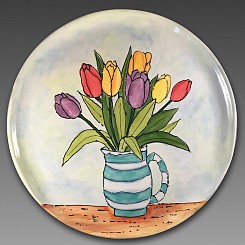 Tulips in a Pitcher