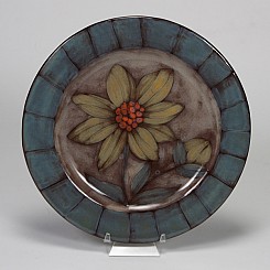 Yellow Flower Elements Plate