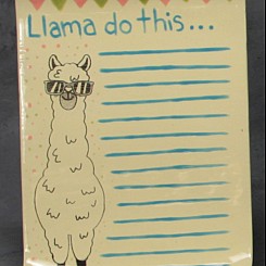 Llama Notepad Plaq…