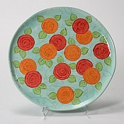 Circle Flowers Platter