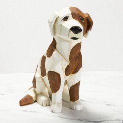 Rusty Spotted Faceted Dog