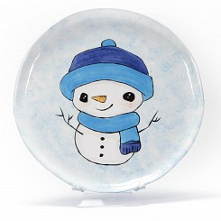 Simple Snowman Plate