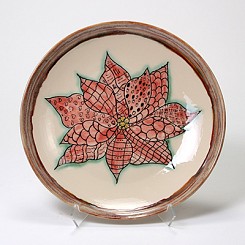 Poinsettia Plate