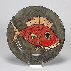 Rustic Fish Elements Plate