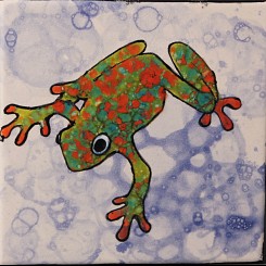 Bubbly Frog Tile