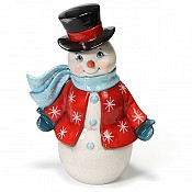 Crackle Vintage Snowman